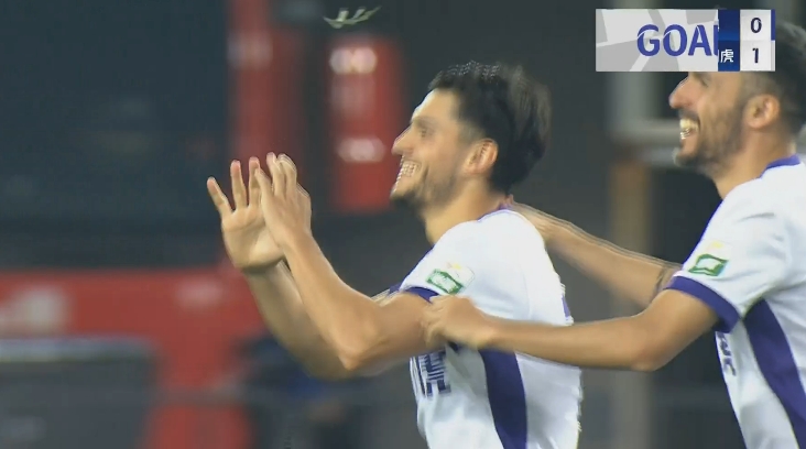 萨尔瓦多开场43秒进球,是采集数据以来津门虎在中超的最快进球